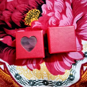 Cute Heart Box For Finger Rings