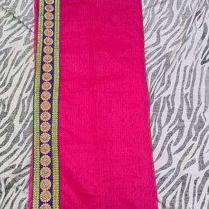 pink colour beautiful saree