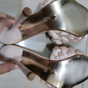 Slip-on Sandals with Stiletto Heels