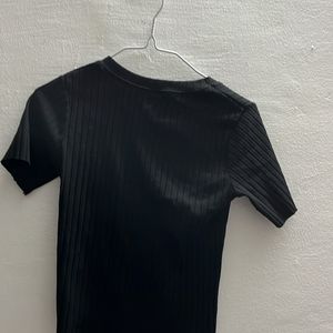 Basic Black Ribbed Top