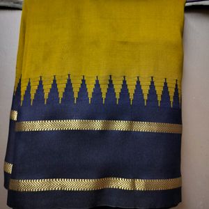 Temple Border Saree