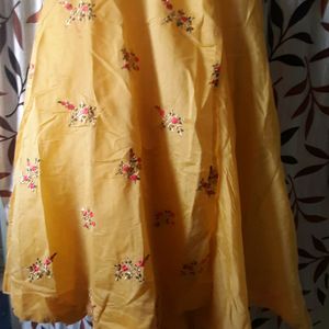 Yellow Gown  For Xl