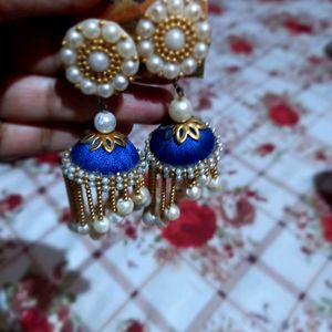 Handmade Earrings 💙 Jhumki