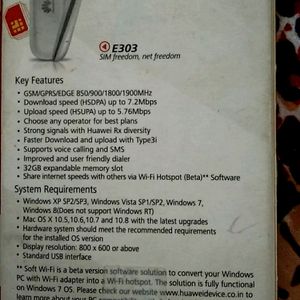 HUAWEI E303 HSPA USB DATACARD