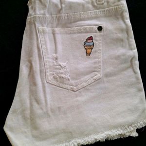 M&S White shorts