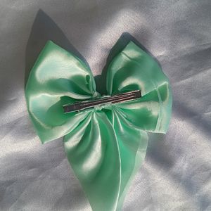 Satin Bow Clip