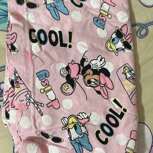 Girls Cartoon Print Shorts