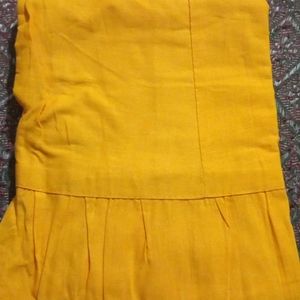 Saree In Turmeric Yellow Colour