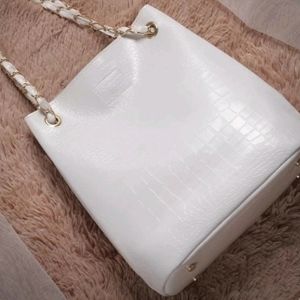 White Clutch Women Sling Bag