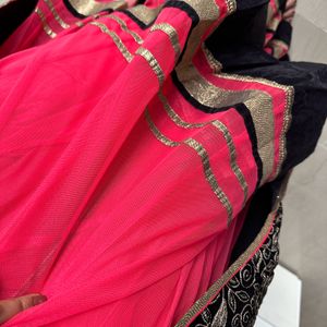 Long Anarkali Wedding Wear Dress With Pant & Shawl