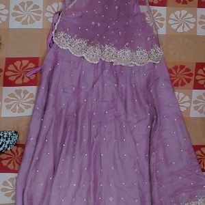 🔴Pinkish Lavendar Lehenga For Women