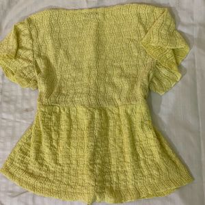 yellow blouse