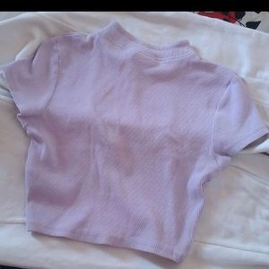 Lavender cute crop