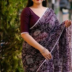 Purple Saree