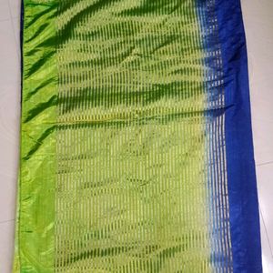 Blue And Green Soft Saree