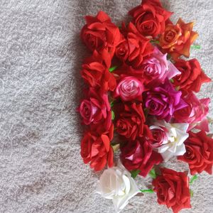 Combo Of Beautiful Duplicate Rose Flowers For Hair