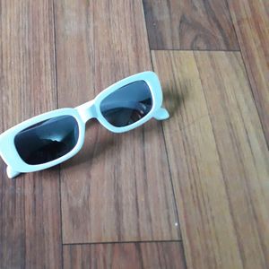 Rectangular White Sunglasses 🕶️