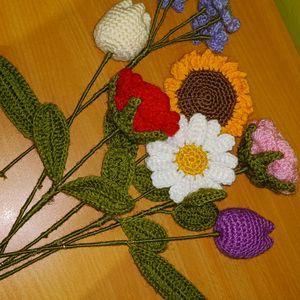 Crochet Flowers Bouquet