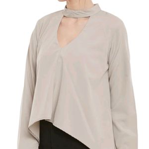 Casual Regular Beige Top