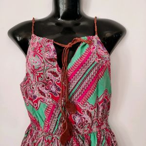 Boohoo Multicolored Printed Dress