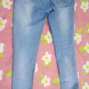 A Sky Blue Skinny Jeans