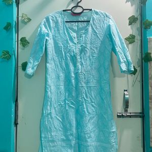 Sky Blue Kurti .