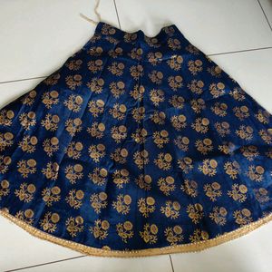 Blue Traditional Wear Choli Skirt