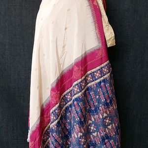 Vintage Jaipuri Silk Saree Wrap Skirt