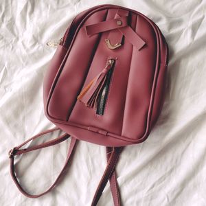Girls Mauve Mini Backpack