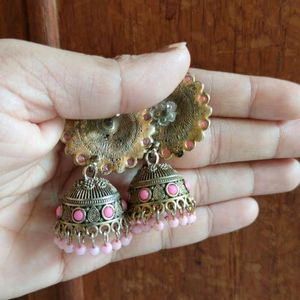 Oxidised Jhumka