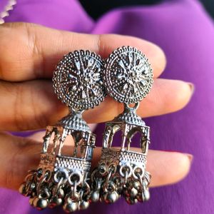 Oxidised beautiful Hanging Jhumka