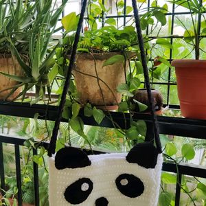 Crochet 🐼  Panda Sling Bag