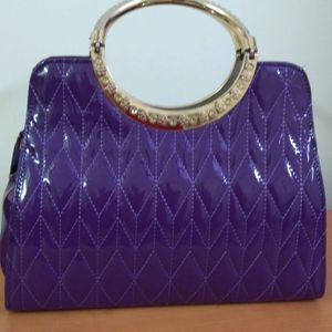 Purple handbag