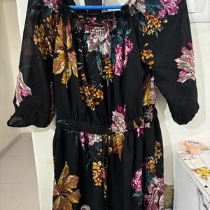 Black Floral Dress