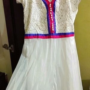 White Gown Type Dress