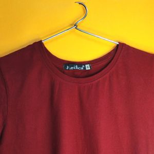 Maroon & Mustard Plain Tees 🤗