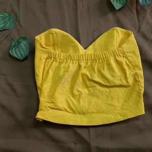 Yellow Crop Top.