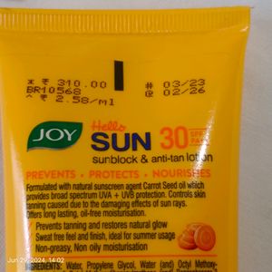 Sun Block Anti-tan Lotion