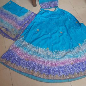 Jaipuri Lahanga Choli With Work Dupatta