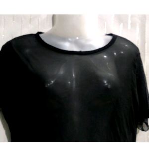 🖤 Black stretchable transparent Top