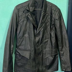 Almost New Leather Jacket Cum Blazer.