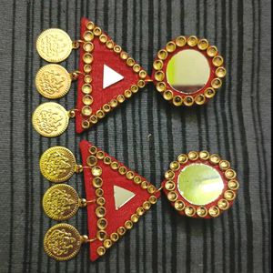 Mahalaxmi Coin Earring