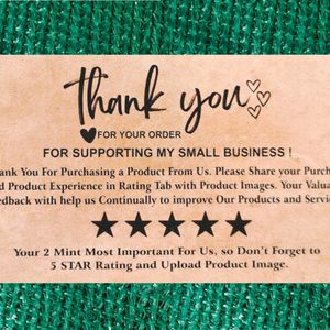 Thank You Card(50pic) Small Business