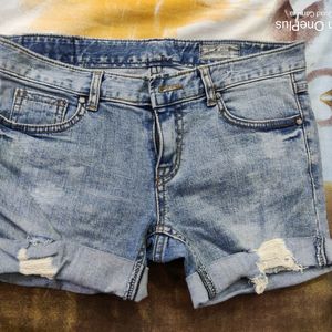 Sky Blue Denim Short