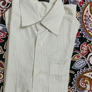 Lining Shirt Cream Colour