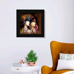 Radha Krishna Decor Wall Frame-Digital Paint