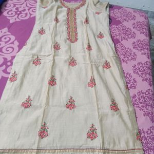 Beautiful Tan And Red Salwar Suit Set