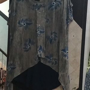 Women's XXL Top,Floral Print