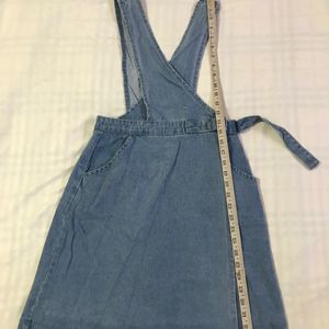 Light Blue Denim Short Dress B-34 Waist 28-30