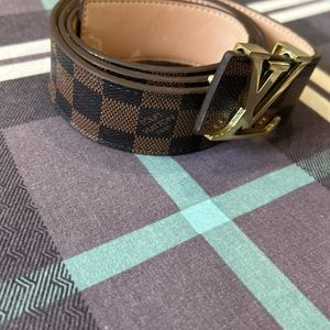 LV Brown Golden Belt